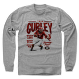 Mens Long Sleeve Heather Gray