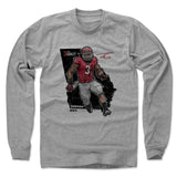 Mens Long Sleeve Heather Gray