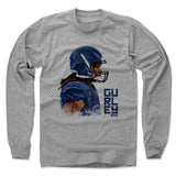 Mens Long Sleeve Heather Gray