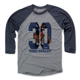 Mens Baseball T-Shirt Navy / Heather Gray