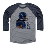 Mens Baseball T-Shirt Navy / Heather Gray