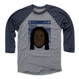 Mens Baseball T-Shirt Navy / Heather Gray