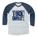 Mens Baseball T-Shirt Indigo / Ash