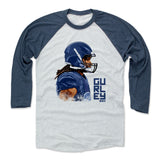 Mens Baseball T-Shirt Indigo / Ash