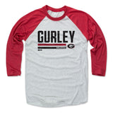 Mens Baseball T-Shirt Red / Ash