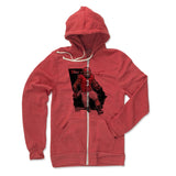 Mens Zip Hoodie Eco True Red