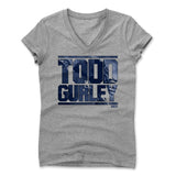 Womens Women's V-Neck Athletic Gray