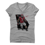 Womens Women's V-Neck Athletic Gray