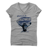 Womens Women's V-Neck Athletic Gray