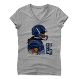 Womens Women's V-Neck Athletic Gray